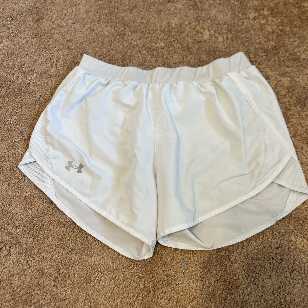 White Under Armour shorts